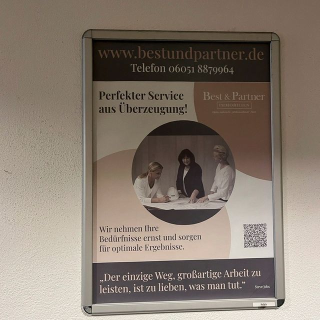 Best & Partner Immobilien | Unsere neuen Plakate hängen!