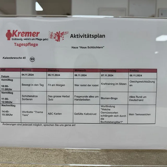 Tagespflege Kremer „Haus Schlüchtern“ neu im ELMLAND1. Wir freuen uns!