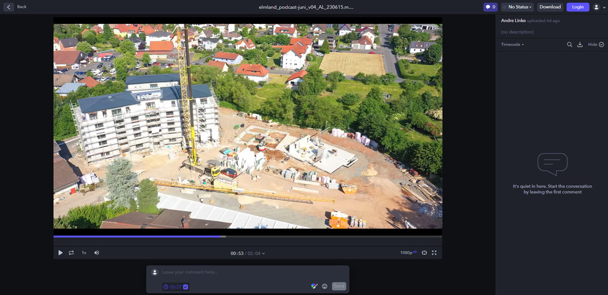 Podcast für den Baufortschritt - Neubauprojekt ELMLAND 1 der Best und Partner Immobilien aus Gelnhausen